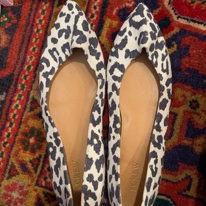 J crew leopard ballet flat